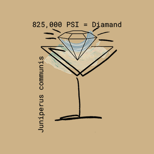 Inverted Vesper cocktail illustration