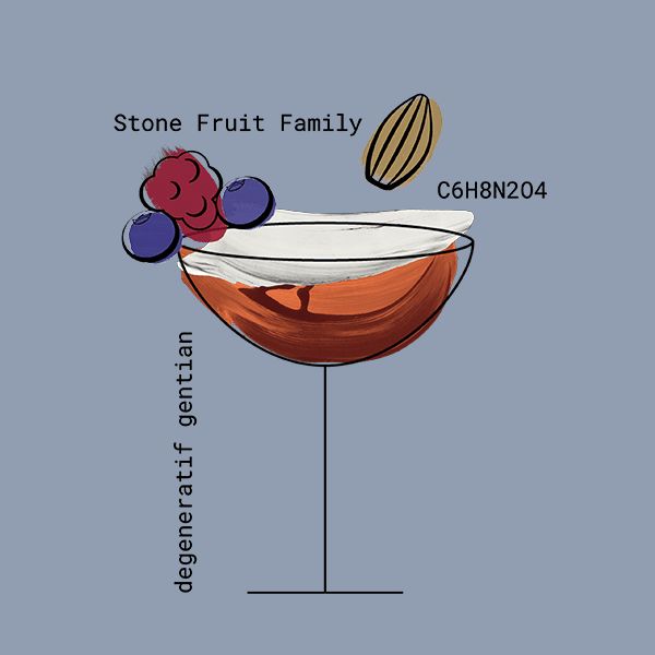 See You Amaro cocktail illustration