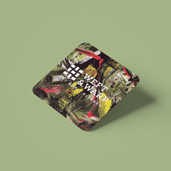 Acrylic coaster face, sage