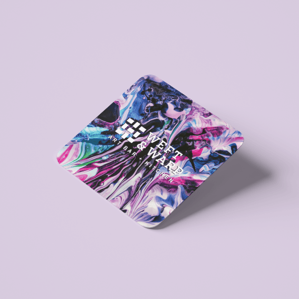 Acrylic coaster face, lilac