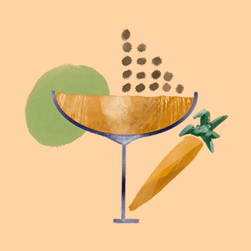 Beautiful Sight cocktail illustration