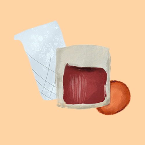 Negroni cocktail illustration