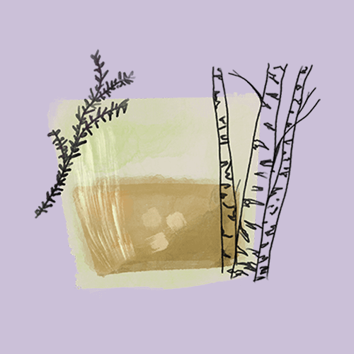 Tree Hugger cocktail illustration