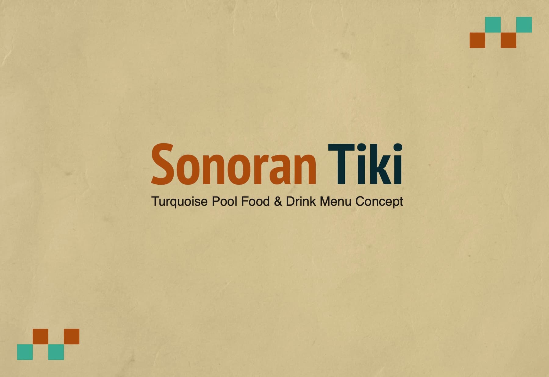 Sonoran Tiki pitch, title