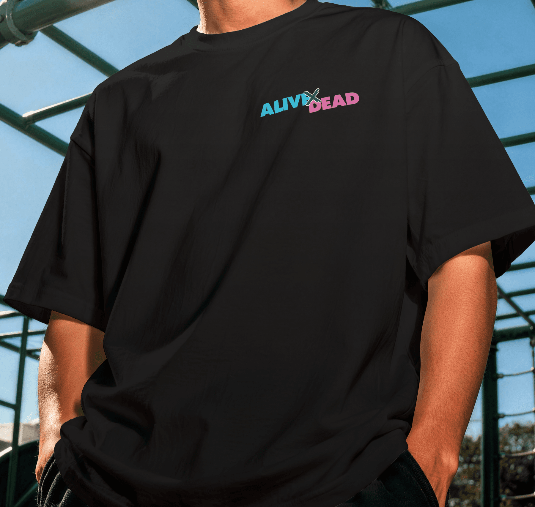 Black tee — front
