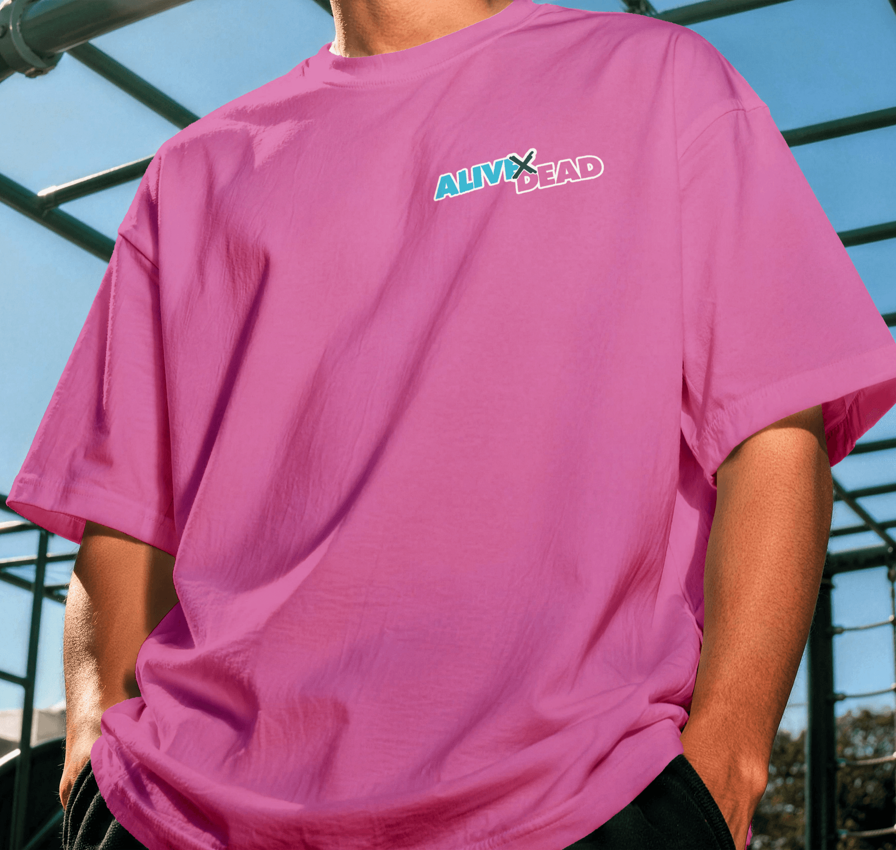 Pink tee — front